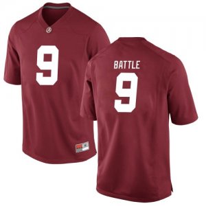 Youth Alabama Crimson Tide #9 Jordan Battle Crimson Replica NCAA College Football Jersey 2403IULW6